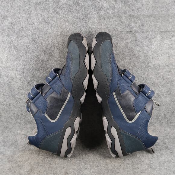 Geox Shoes Big Kids 6 Buller Sneakers Leather Double Strap Casual Athletic Blue - Picture 9 of 14